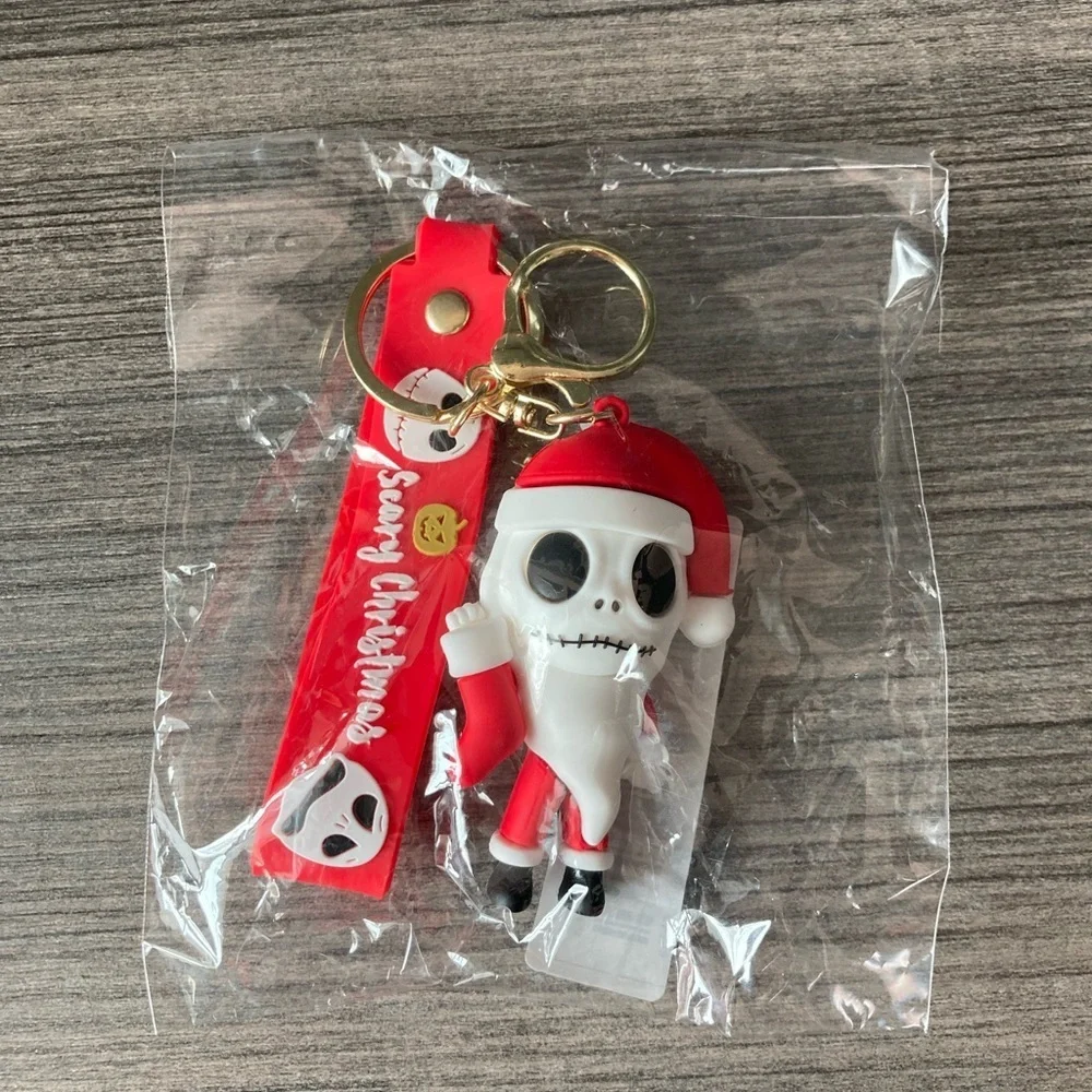Nightmare Before Christmas Jack Skellington inspired bag charm/key chain